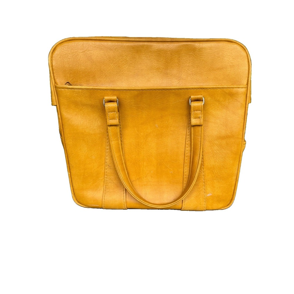 Vtg SAMSONITE Yellow Silhouette TRAVEL TOTE BAG Carry On Luggage Weekender